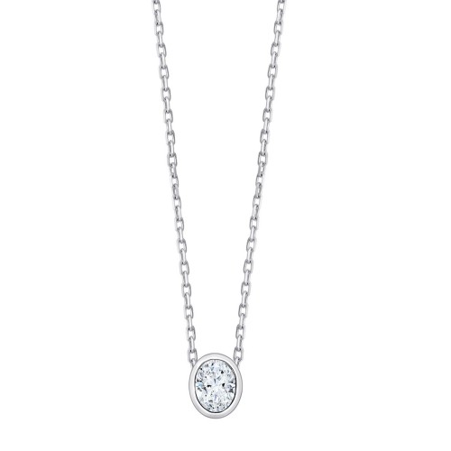 Collier Eïko serti clos diamant en or 18 carats