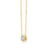 Collier Eïko serti clos diamant en or 18 carats