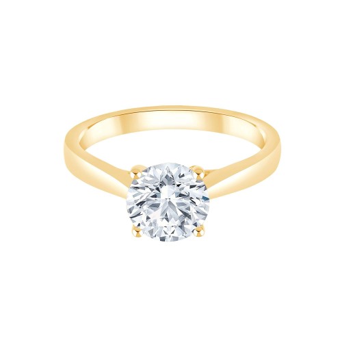 Solitaire Eïko diamant en or 18 carats