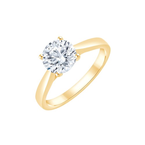 Solitaire Eïko diamant en or 18 carats