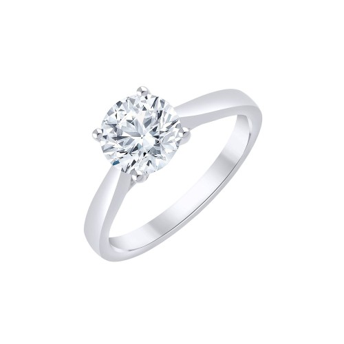 Solitaire Eïko diamant en or 18 carats