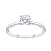 Solitaire Eïko serti clos diamant en or 18 carats