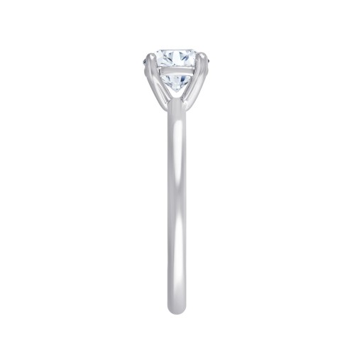 Solitaire Eïko serti clos diamant en or 18 carats