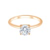 Solitaire Eïko serti clos diamant en or 18 carats