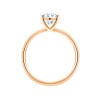 Solitaire Eïko serti clos diamant en or 18 carats