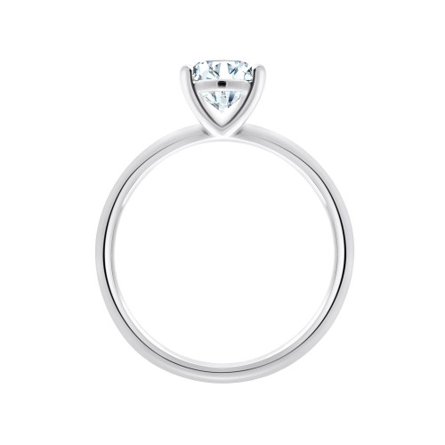 Solitaire Eïko serti clos diamant en or 18 carats