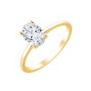 Solitaire Eïko diamant en or 18 carats