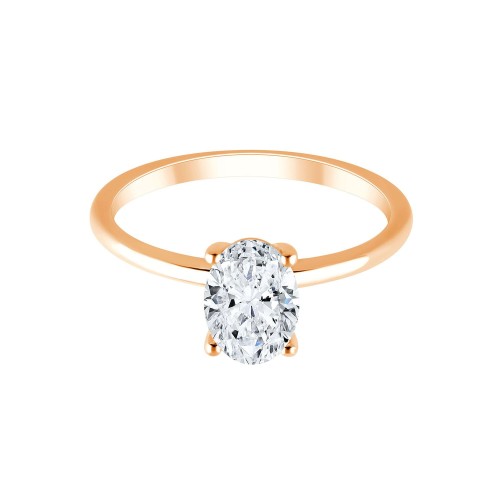 Solitaire Eïko diamant en or 18 carats
