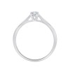 Solitaire Eïko serti clos diamant en or 18 carats