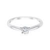 Solitaire Eïko serti clos diamant en or 18 carats