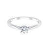 Solitaire Eïko serti clos diamant en or 18 carats