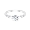 Solitaire Eïko serti clos diamant en or 18 carats