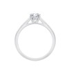 Solitaire Eïko serti clos diamant en or 18 carats