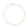 Bracelet Eïko serti clos diamant en or 9 carats