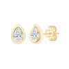 Boucles d'oreilles Eïko toi et moi diamant en or 9 carats