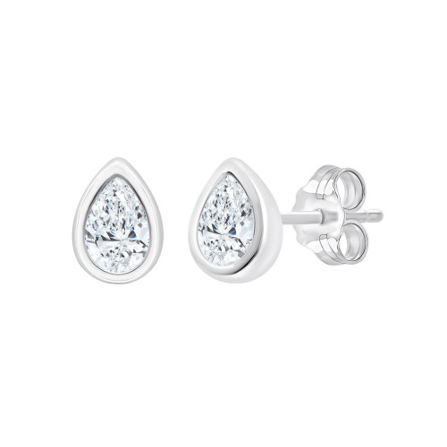 Boucles d'oreilles Eïko toi et moi diamant en or 9 carats