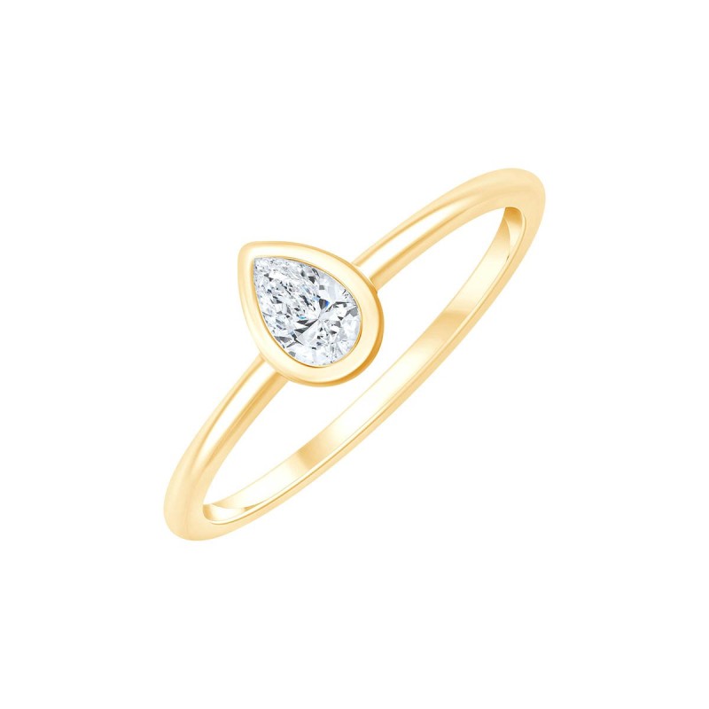 Solitaire Eïko diamant en or 9 carats