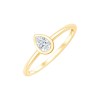 Solitaire Eïko diamant en or 9 carats