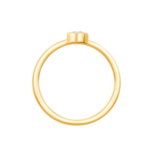 Solitaire Eïko diamant en or 9 carats