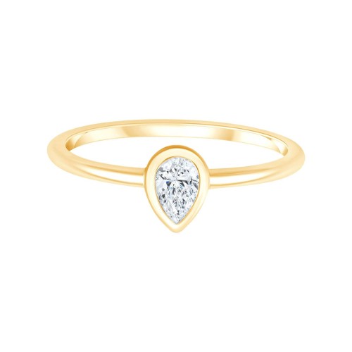 Solitaire Eïko diamant en or 9 carats