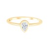 Solitaire Eïko diamant en or 9 carats