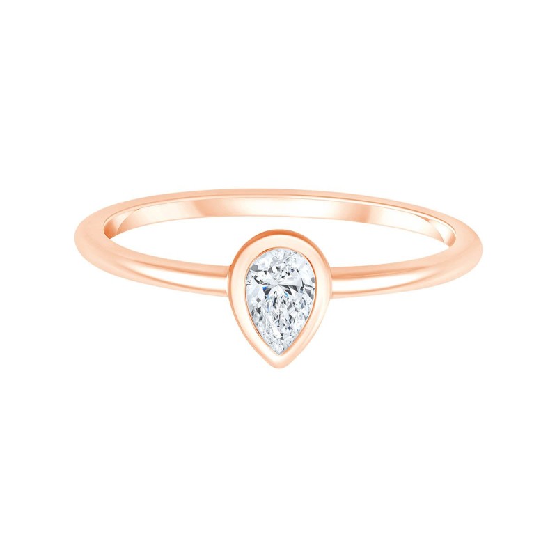 Solitaire Eïko diamant en or 9 carats