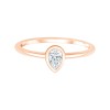 Solitaire Eïko diamant en or 9 carats