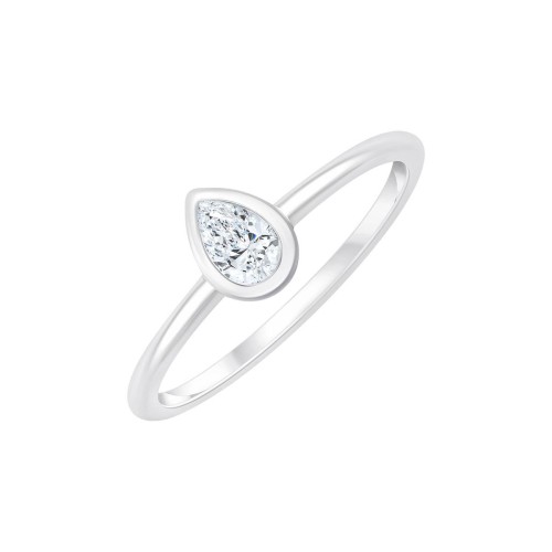 Solitaire Eïko diamant en or 9 carats