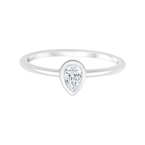 Solitaire Eïko diamant en or 9 carats