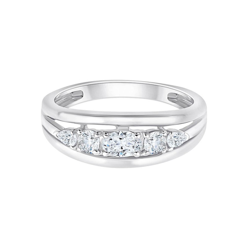 Bague Eïko serti clos diamant en or 9 carats