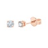 Boucles d'oreilles Evidence serti clos diamant en or 18 carats