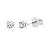Boucles d'oreilles Evidence serti clos diamant en or 18 carats
