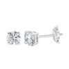 Boucles d'oreilles Evidence serti clos diamant en or 18 carats