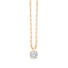Collier Evidence serti clos diamant en or 18 carats