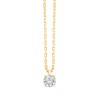 Collier Evidence serti clos diamant en or 18 carats