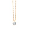 Collier Evidence serti clos diamant en or 18 carats