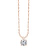 Collier Evidence serti clos diamant en or 18 carats