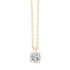Collier Evidence serti clos diamant en or 18 carats