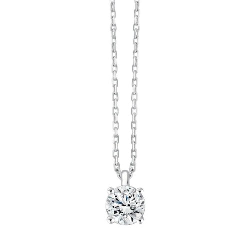Collier Evidence serti clos diamant en or 18 carats