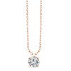 Collier Evidence serti clos diamant en or 18 carats
