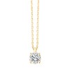 Collier Evidence serti clos diamant en or 18 carats