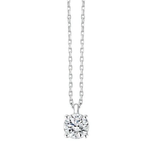 Collier Evidence serti clos diamant en or 18 carats