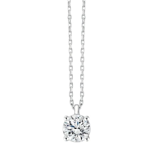 Collier Evidence serti clos diamant en or 18 carats
