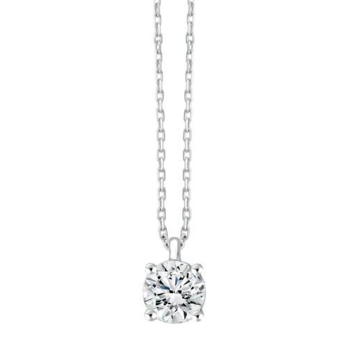 Collier Evidence serti clos diamant en or 18 carats