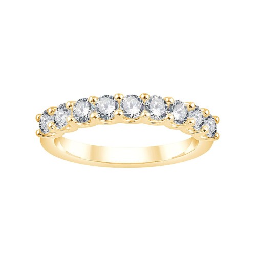 Demi Alliance Evidence trilogie diamant en or 18 carats
