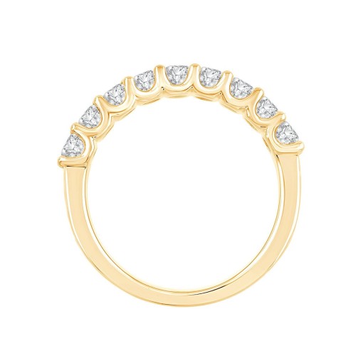 Evidence Trilogy Diamond Half Eternity Ring in 18-Carat Gold