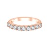 Demi Alliance Evidence trilogie diamant en or 18 carats