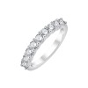 Evidence Trilogy Diamond Half Eternity Ring in 18-Carat Gold