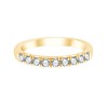 Demi Alliance Evidence serti clos diamant en or 18 carats