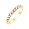 Demi Alliance Evidence serti clos diamant en or 18 carats